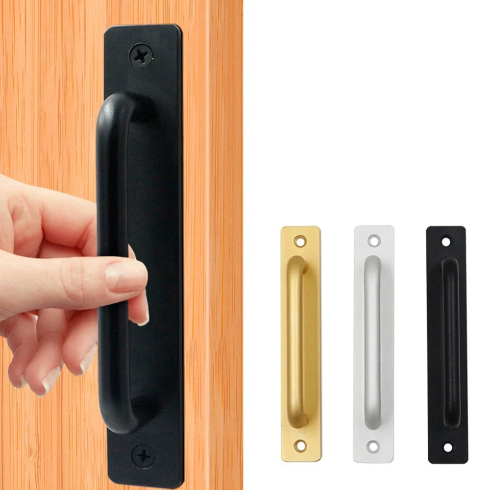 1 pc Door Handle Cabinet Pulls Aluminum Push-pull Balcony Gate Window Pulls Knob Kitchen Furniture Hardware Handle