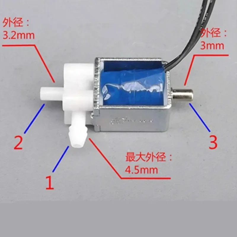 DC 5V 6V Electric Mini Micro Solenoid Valve Air Gas Release Exhaust Discouraged 2 Position 3 Way For Gas Air Pump