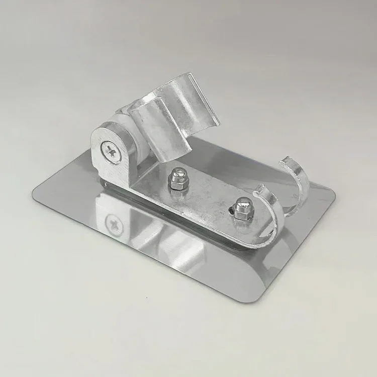 Chrome Plated Aluminium Shower Holder Wall Mounted Hand Adjustable Bathroom Accessories Stand Bracket