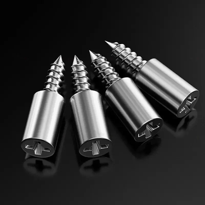 20Pcs Self Tapping Screws, Cabinet Bracket, Laminate Support Glass Studs Pegs, Nonslip Partition Nail For Wooden cabinet fixed