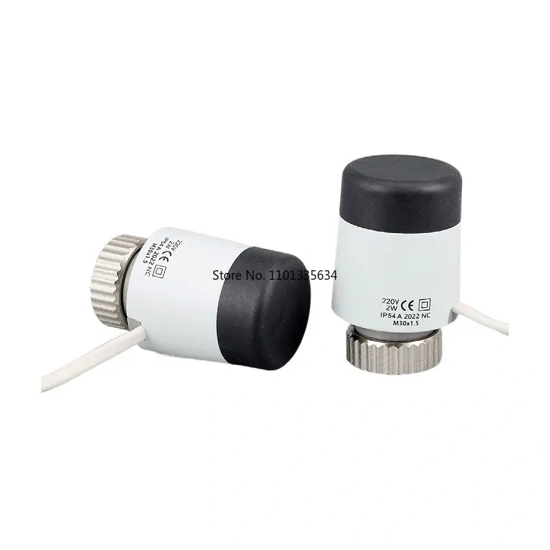 230V NC Electric Thermal Actuator Valve Head for Thermostat Manifold Underfloor Heating Radiator Normally Closed M30*1.5