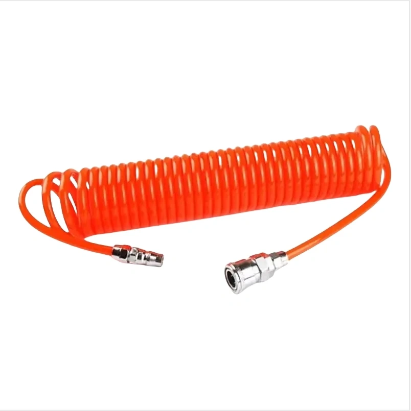 1pc 3/6/9M OD 8mm x ID 5mm Flexible PU Recoil Hose Tube 6m/19.68ft PU Air Compressor Hose Tube-Perfect for Air Tool Connections