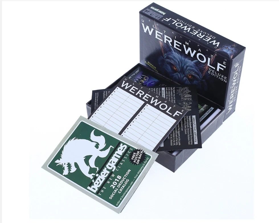 Board Games One Night Ultimate Werewolf Daybreak vampire alien super vallian bonus roles card Game for party home playing cards