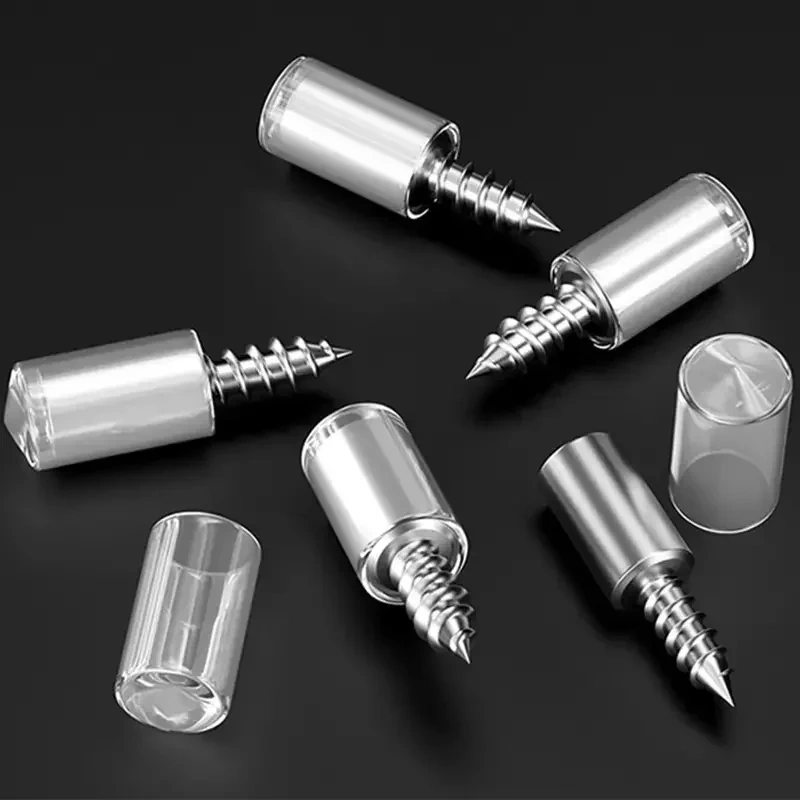 20Pcs Self Tapping Screws, Cabinet Bracket, Laminate Support Glass Studs Pegs, Nonslip Partition Nail For Wooden cabinet fixed