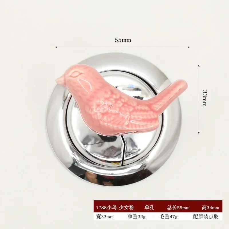 Handle Toilet Press Button Bird Shaped Press Tank Push Switch Toilet Bathing Room Decor Water Press Flush Button Home Tools