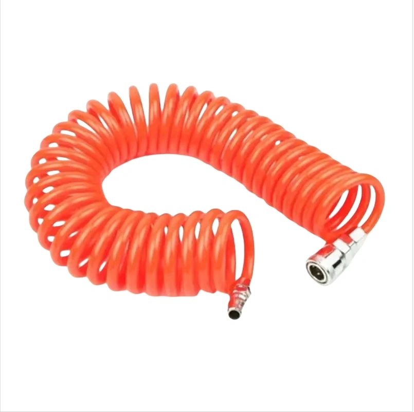 1pc 3/6/9M OD 8mm x ID 5mm Flexible PU Recoil Hose Tube 6m/19.68ft PU Air Compressor Hose Tube-Perfect for Air Tool Connections