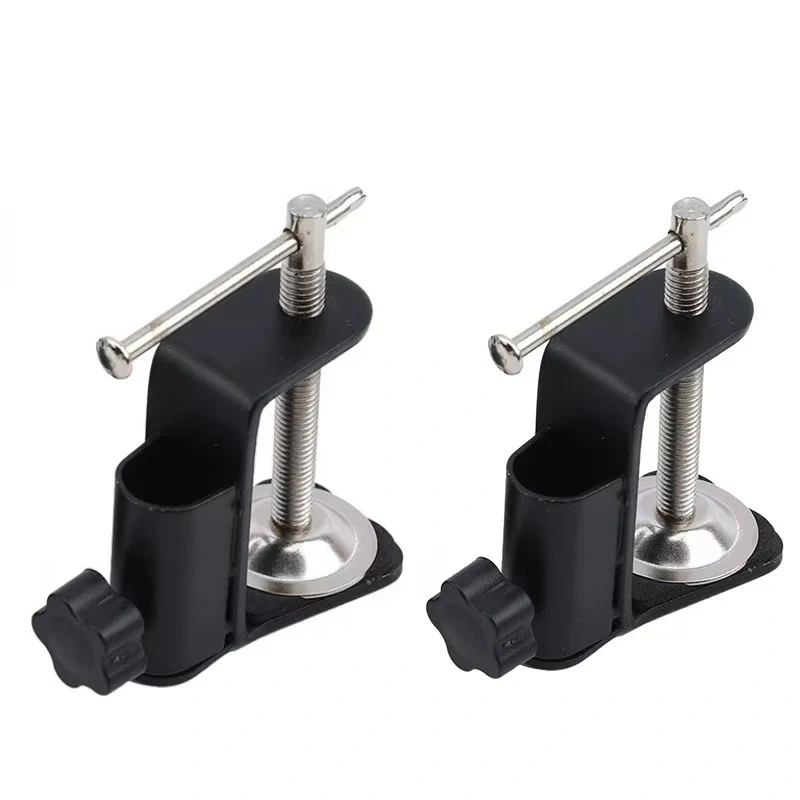 Metal Enlarged Base I-shaped Clip 35 Cantilever Bracket Clip 360-degree Desktop Fixed Base Suitable For Mic Stand
