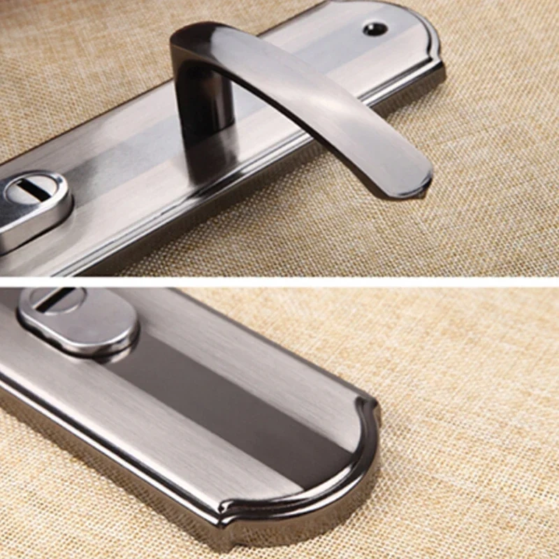 Aluminium Alloy Door Handle Universal Security Door Handle Pair Lock Thickened Panel Handle Door Lock  Household Hardware