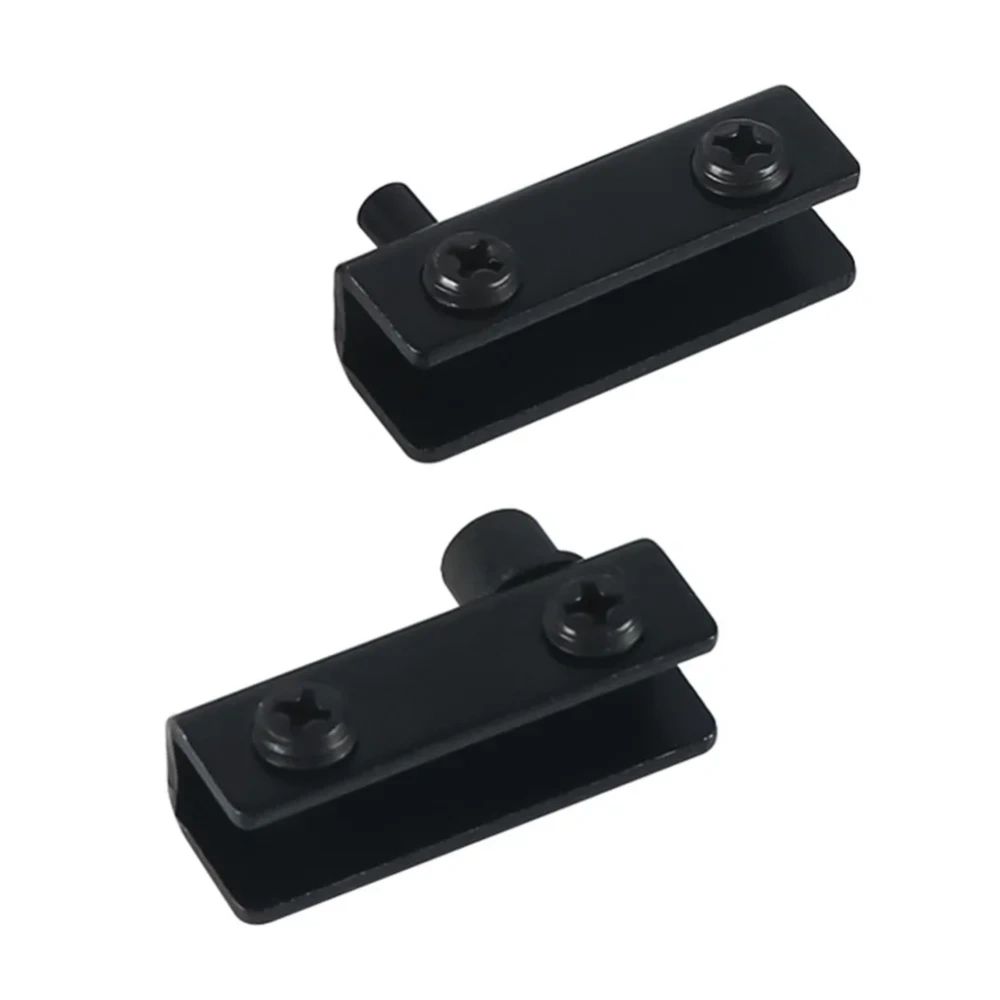 Premium Stainless Steel Glass Door Hinges Corner Code Drilling Fits Rotary Shaft Door Hinge Rust-Proof No