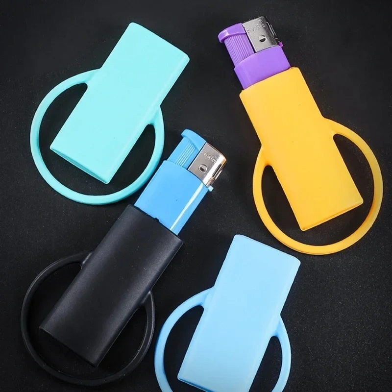 Color Silicone Lighter Case Protector Safe Storage Surround Sleeve Cigarette Accessories Lighter Protection Sleeve