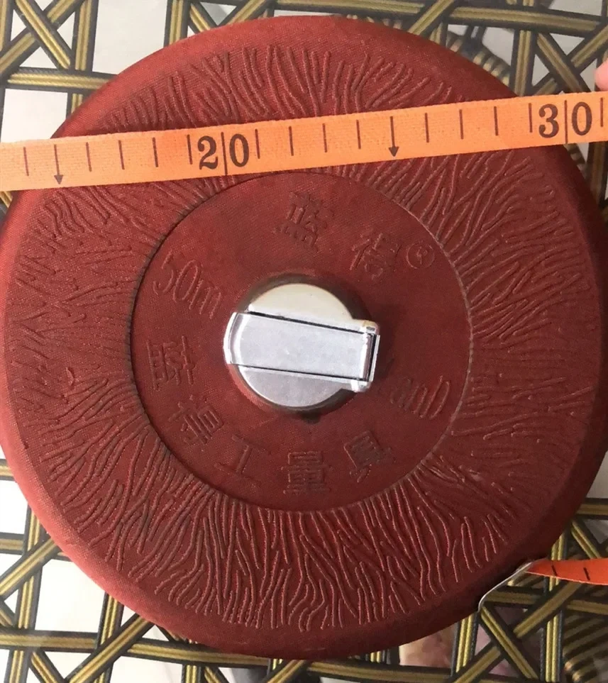 50M Fiber Tape Measure Engineering Grade Manual Measuring Tool Ruler Durable and Durable Meter Ruler Construction Measurement