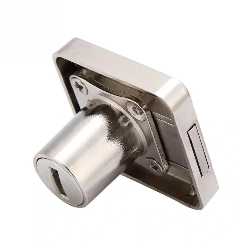 Reusable Furniture Lock Enhanced anti-theft Zinc Alloy Display Cabinet Lock for Cabinet Drawer Household Office lockers hardware