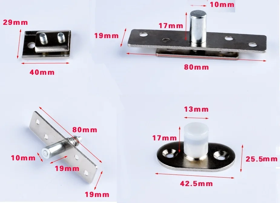 funssor Folding Sliding Wooden Door Roller Rollers Bifold