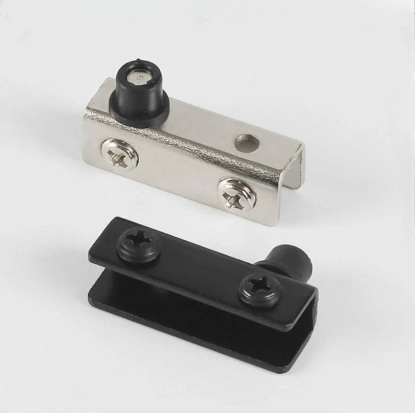 Premium Stainless Steel Glass Door Hinges Corner Code Drilling Fits Rotary Shaft Door Hinge Rust-Proof No