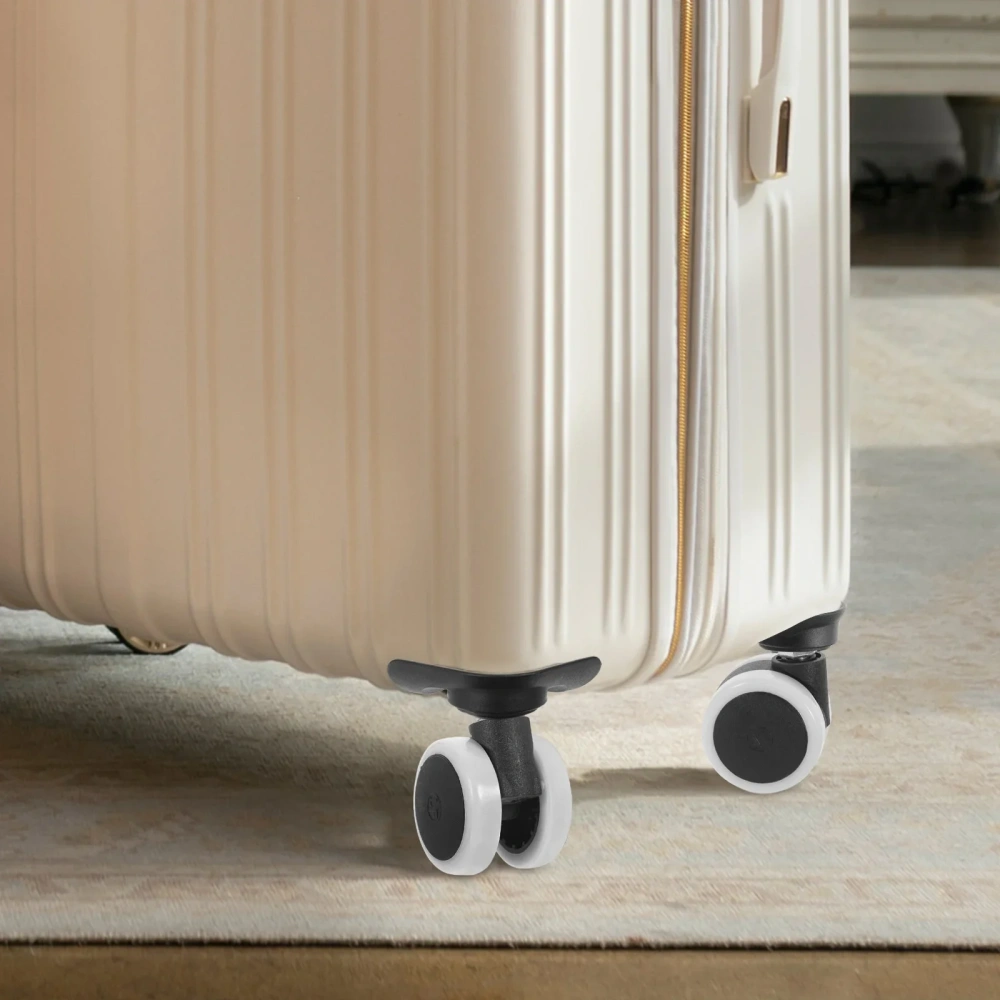 4Pcs Caster Set Small Pulley Wheels Rubbish Bin Mini Rollers for Planters Swivel PU edge wrapping silent furniture casters