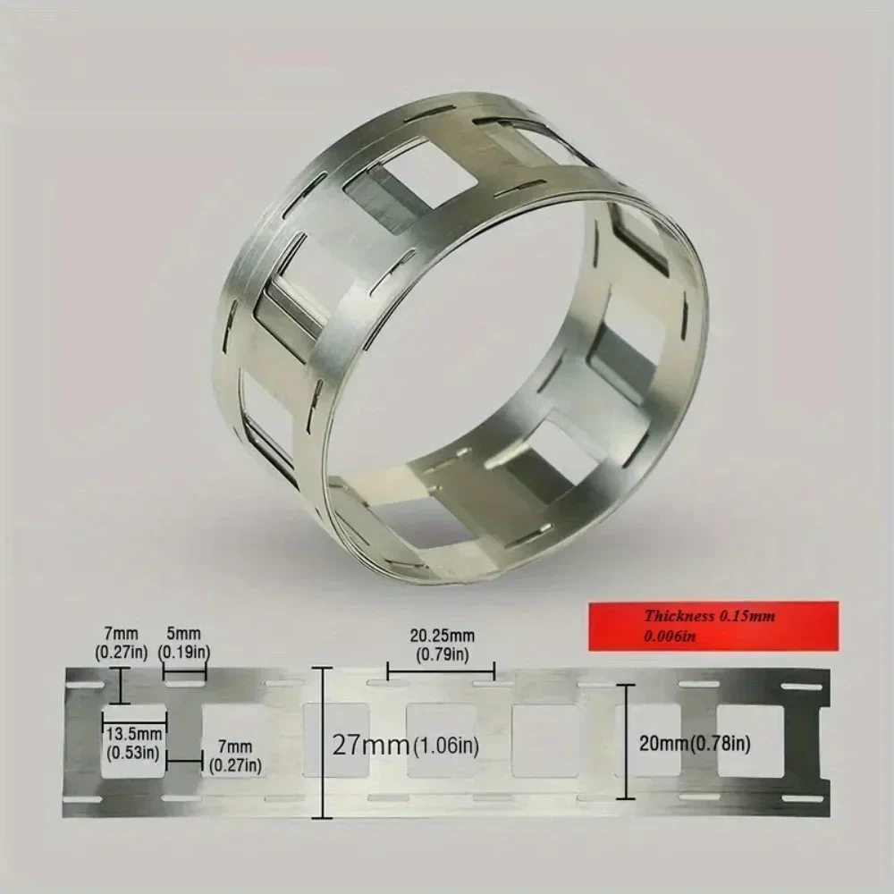 1 roll of nickel plated strip 2P 0.15x27mm18650 power battery pack special connection conductive sheet nickel strip nickel sheet