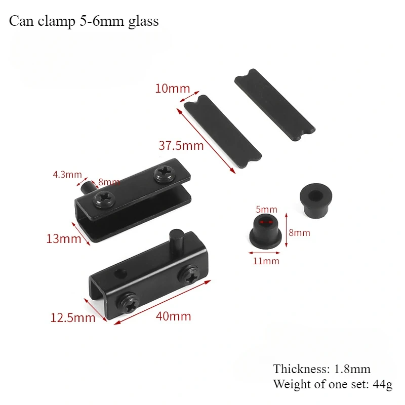 Premium Stainless Steel Glass Door Hinges Corner Code Drilling Fits Rotary Shaft Door Hinge Rust-Proof No