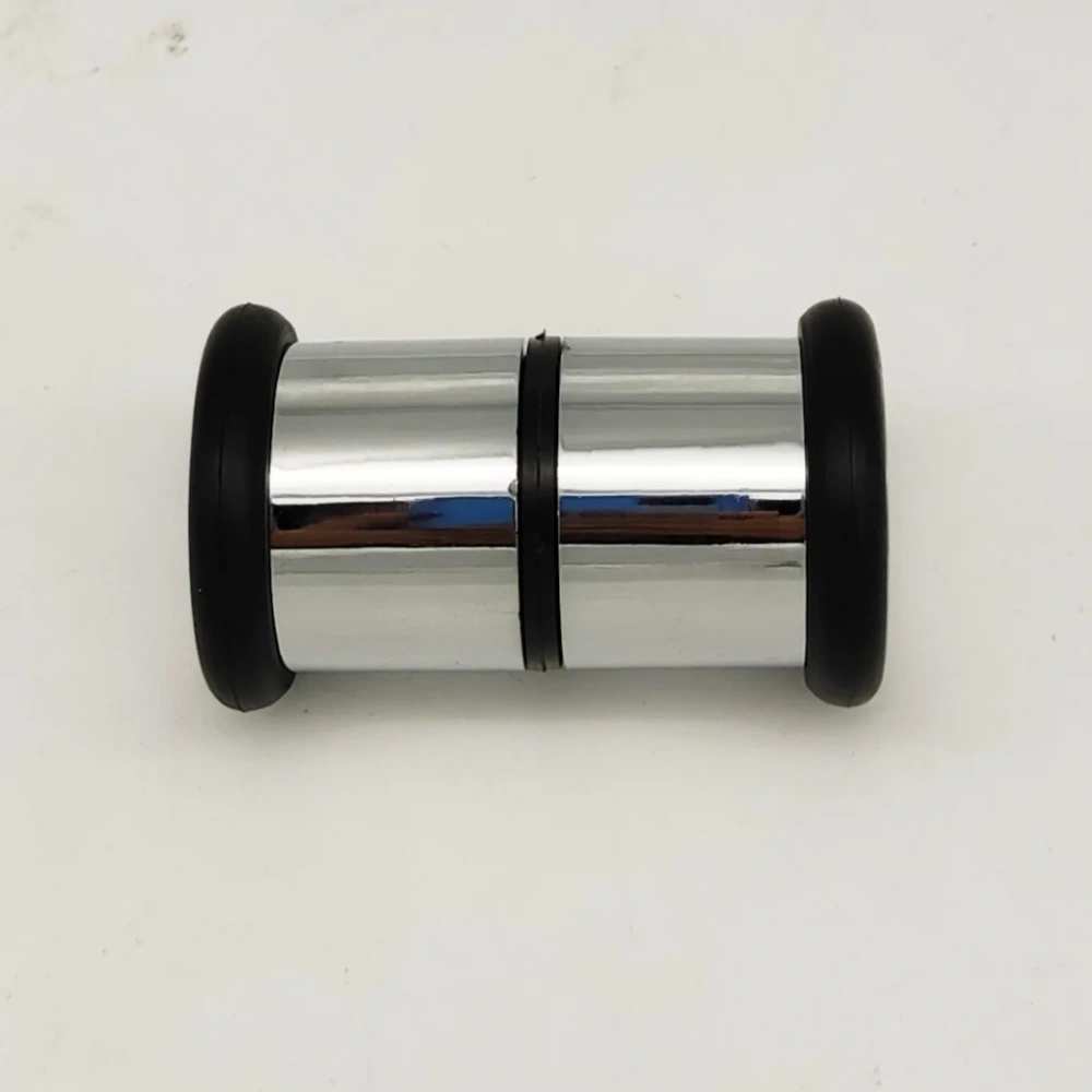 Soft Rubber Door Handle Single Hole Round Sliding Glass ABS Chromed Door Handles For Shower Cabin Accessory Shower Room Parts