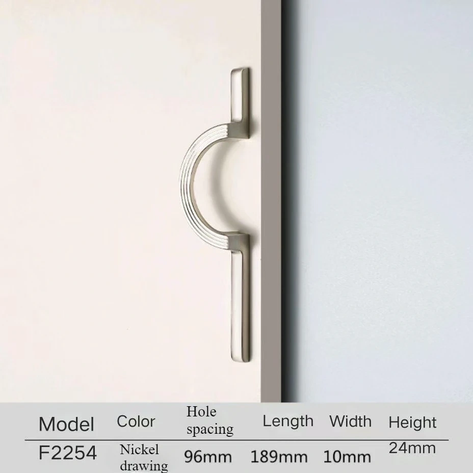 New Chinese Style Wardrobe Handle Cabinet Door Modern Minimalist Cabinet Drawer Handle High-end Round Furniture Long Handle