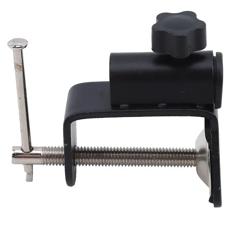 Metal Enlarged Base I-shaped Clip 35 Cantilever Bracket Clip 360-degree Desktop Fixed Base Suitable For Mic Stand
