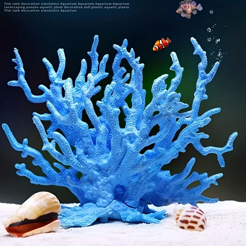 1Pc Undersea Artificial Fake Coral Water Plants Landscape Fish Tank Vibrant Underwater Decorations in Aquariums