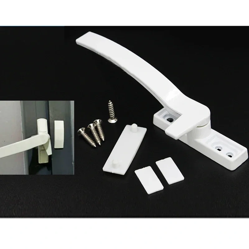 1 Pair White Replacement UPVC Window Handles Hand Zinc Alloy Window Hardware Door Handle