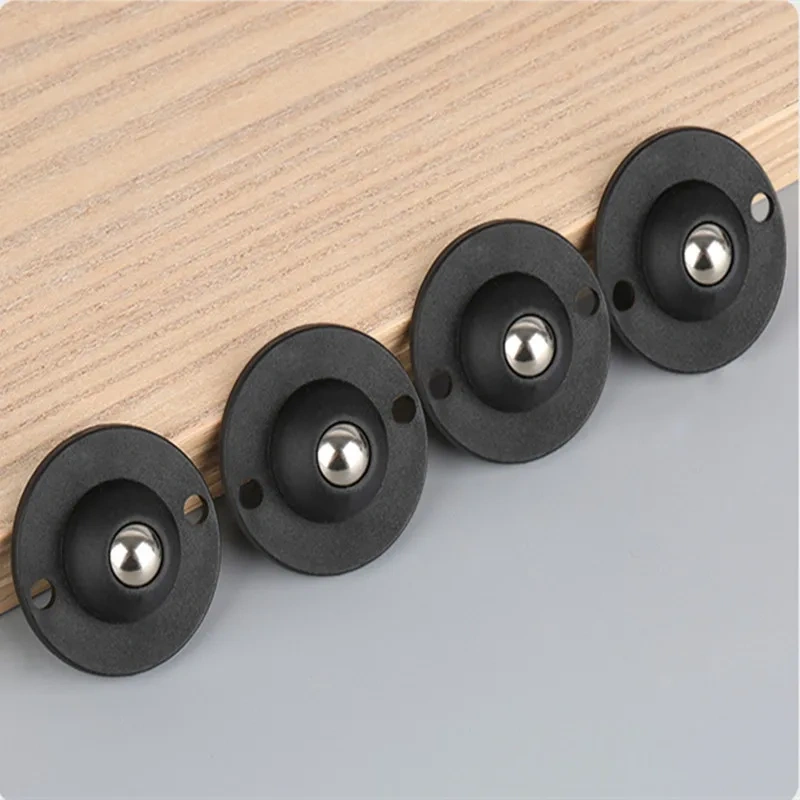 4 Pcs/lot Furniture Casters Wheels Steel Strong Load-bearing Universal Wheel Self Adhesive Heavy Duty Pulley 360° Rotation