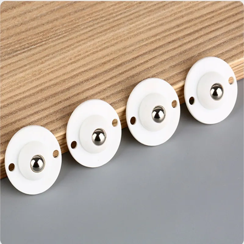 4 Pcs/lot Furniture Casters Wheels Steel Strong Load-bearing Universal Wheel Self Adhesive Heavy Duty Pulley 360° Rotation