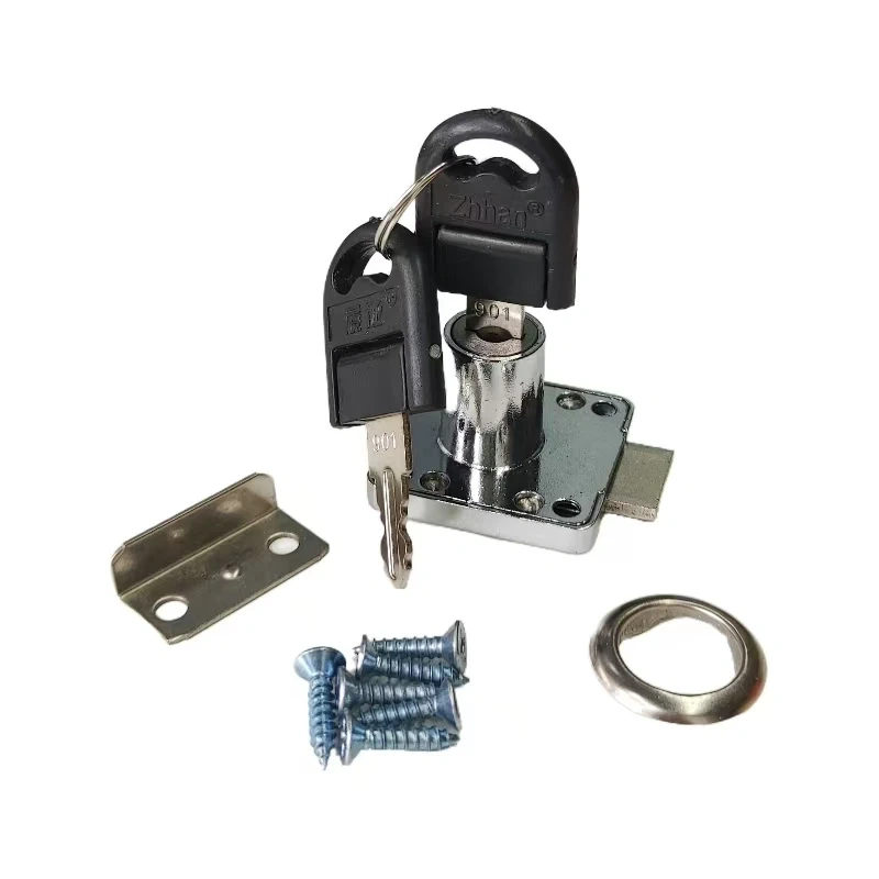 1 Set Cabinet Drawer Latch Locks Furniture Door Lock Hardware Desk Lock Wardrobe Cabinet Door Locks Bedside Bookcase Solid Lock