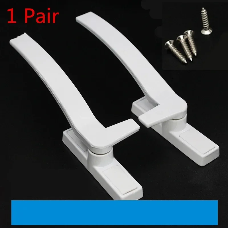 1 Pair White Replacement UPVC Window Handles Hand Zinc Alloy Window Hardware Door Handle