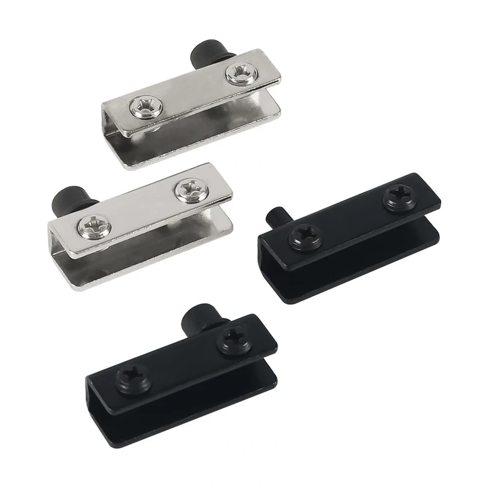Premium Stainless Steel Glass Door Hinges Corner Code Drilling Fits Rotary Shaft Door Hinge Rust-Proof No