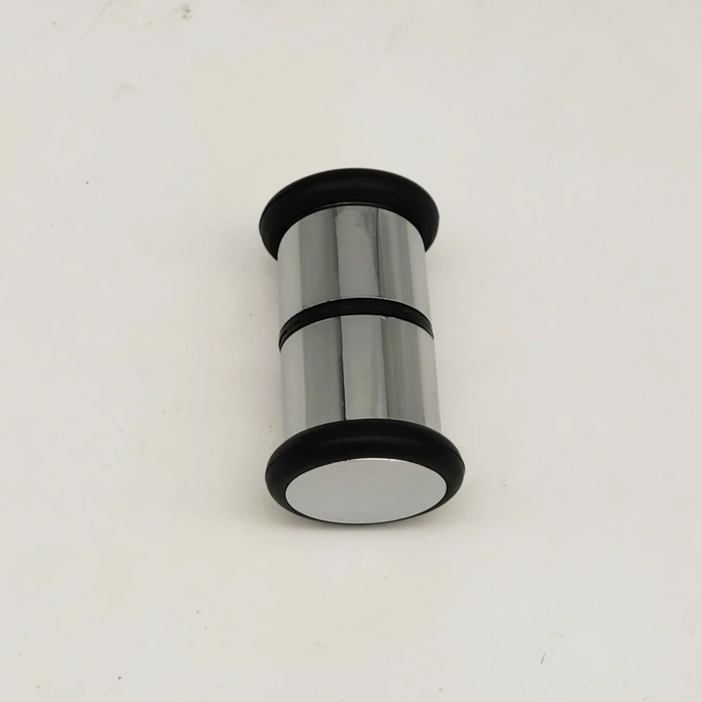 Soft Rubber Door Handle Single Hole Round Sliding Glass ABS Chromed Door Handles For Shower Cabin Accessory Shower Room Parts