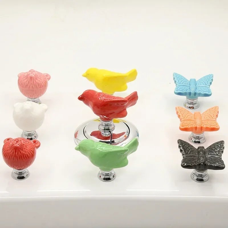 Handle Toilet Press Button Bird Shaped Press Tank Push Switch Toilet Bathing Room Decor Water Press Flush Button Home Tools
