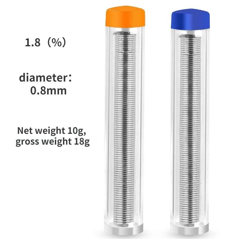 1pc 60/40 Dia 0.8MM Portable Tin Wire Pen Silver Solder Wire for Mobile Phone Instrument Repair Tools Welding Flux 1.8% 10g