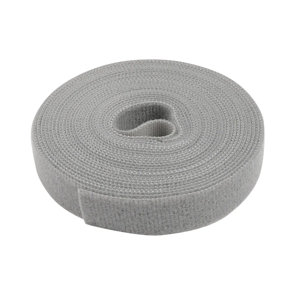 5M Reusable Fastening Tape Cable Ties Double Side Hook Roll Hook and Loop Straps Wires Cords Organizer