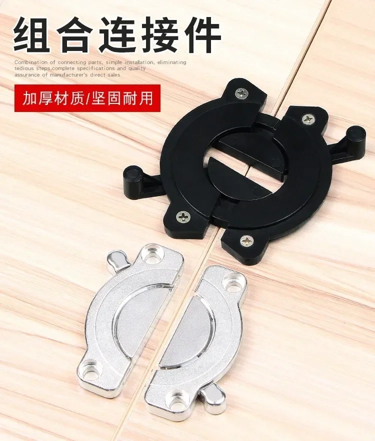 Back panel connector splice piece powerful heavy duty desk combination buckle hardware fittings