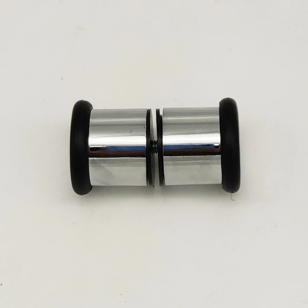 Soft Rubber Door Handle Single Hole Round Sliding Glass ABS Chromed Door Handles For Shower Cabin Accessory Shower Room Parts