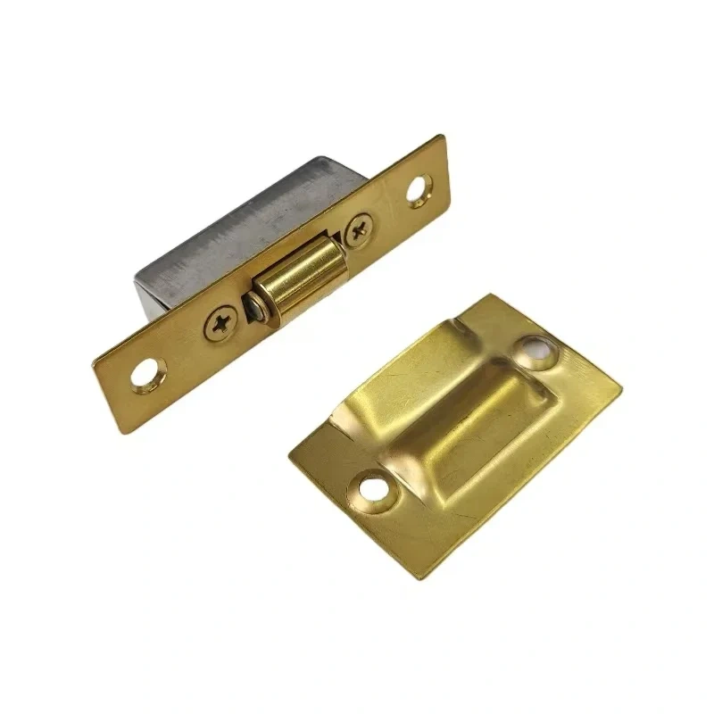 Hidden Stainless Steel Door Latches Cupboard Cabinet Roller Door Locks Wooden Door Stops Home Furniture Hardware High-quality