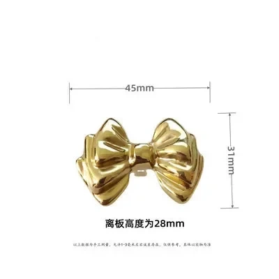Light Luxury Bow Knobs Brass Furniture Bowknot Handles and Knobs for Kitchen Cabinet Handle Drawer Pulls Home Decor Hardware