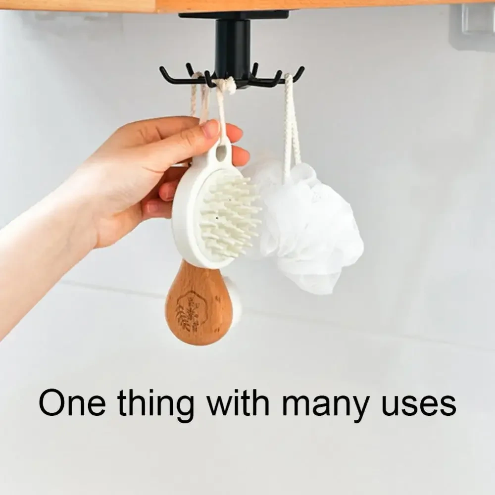 For home Organizer and Storage Kitchen Supplies Organizers Rotatable Rack Accessories Cabinet Organizer Hook Up Storage Rack