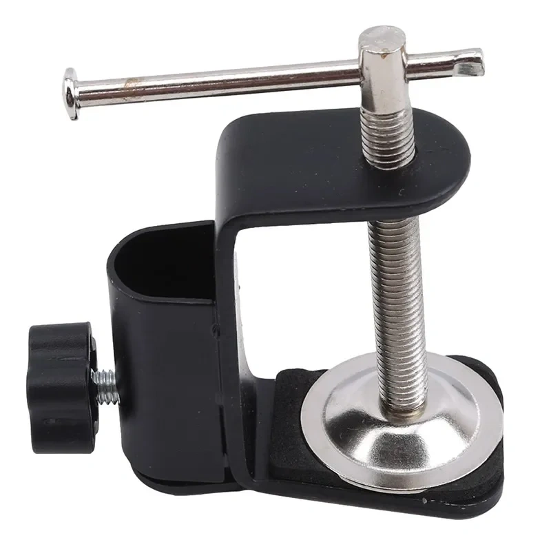 Metal Enlarged Base I-shaped Clip 35 Cantilever Bracket Clip 360-degree Desktop Fixed Base Suitable For Mic Stand