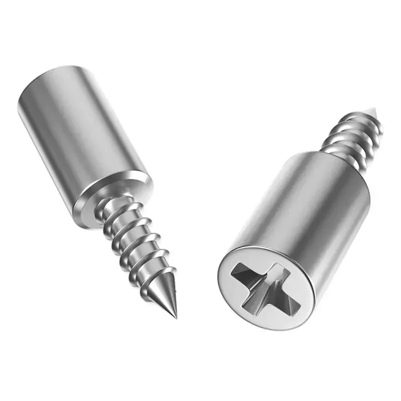20Pcs Self Tapping Screws, Cabinet Bracket, Laminate Support Glass Studs Pegs, Nonslip Partition Nail For Wooden cabinet fixed