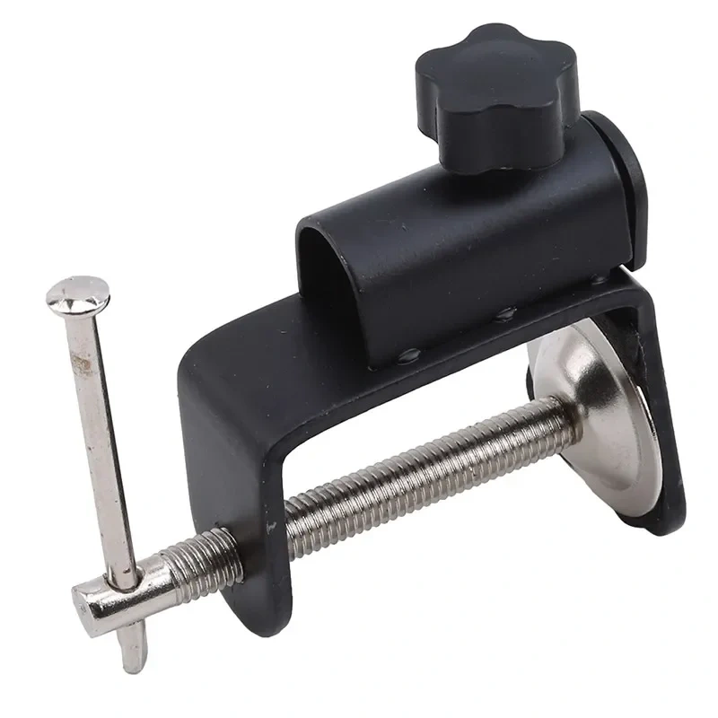 Metal Enlarged Base I-shaped Clip 35 Cantilever Bracket Clip 360-degree Desktop Fixed Base Suitable For Mic Stand