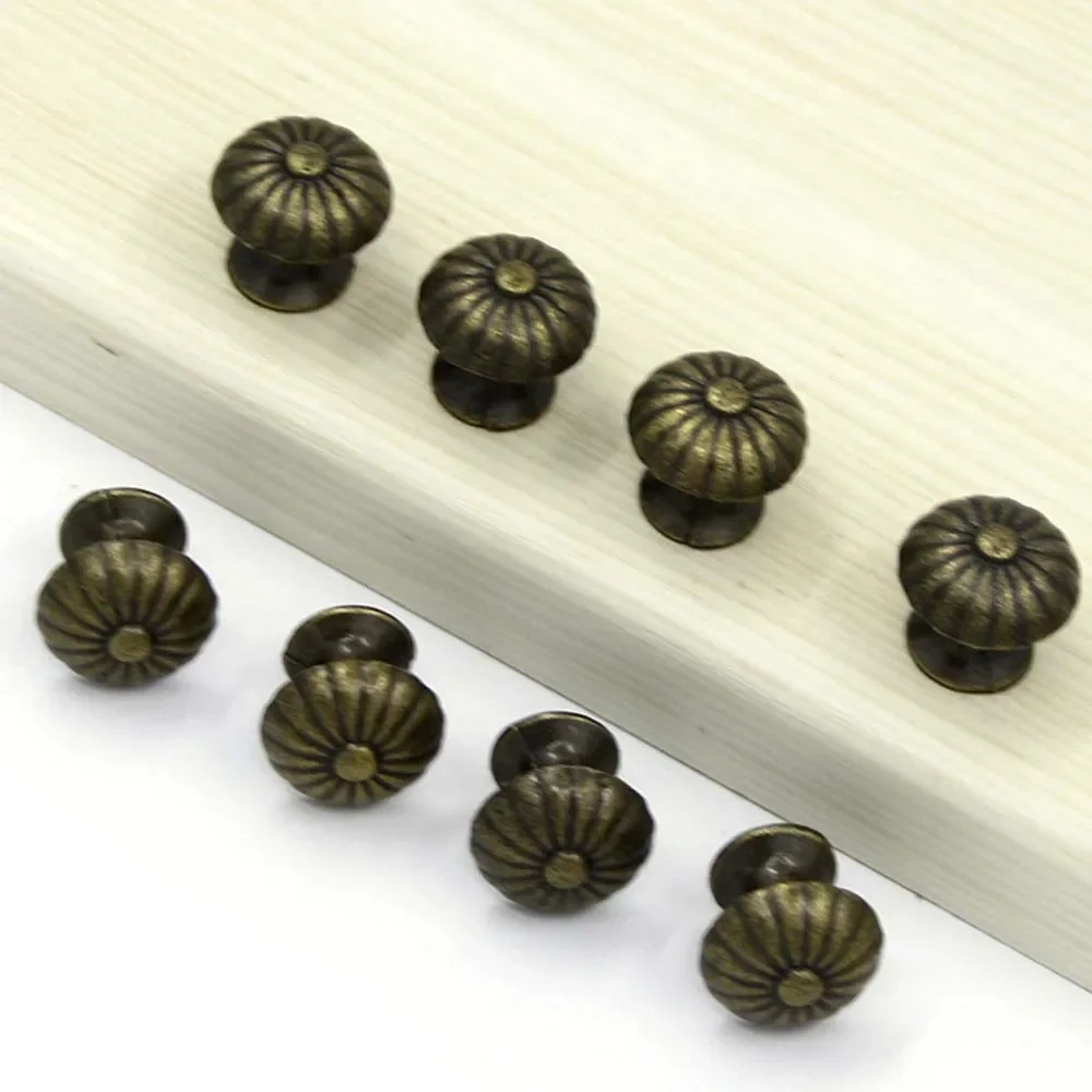 8 Pcs Vintage Cabinet Cupboard Wardrobe Dresser Pull handle Door Knob Drawer Handles Furniture Hardware Wooden Jewelry Box Knobs