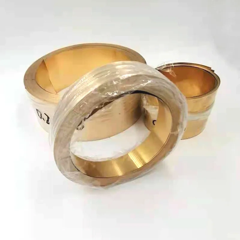 Thickness 0.1mm width 20-100mm 1Meter/ROLL Thin Brass Strip  Brass Sheet gold film Brass Foil Brass plate H62