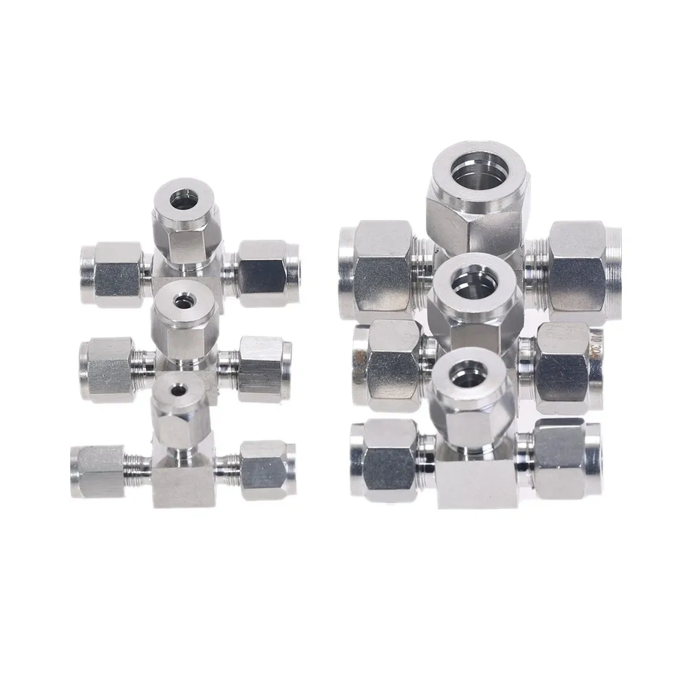 304 stainless steel Card sleeve joint regular tee equal diameter T tee instrument pipe valve connection