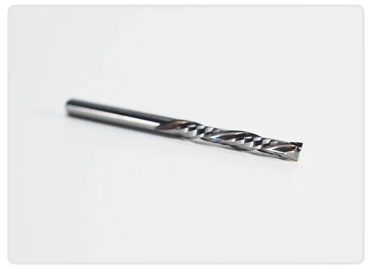 5PCS 3.175x12mm UP DOWN Cut Two Flutes Spiral Carbide Mill Tool Cutters for CNC Router, Compression Wood End Mill Cutter Bits