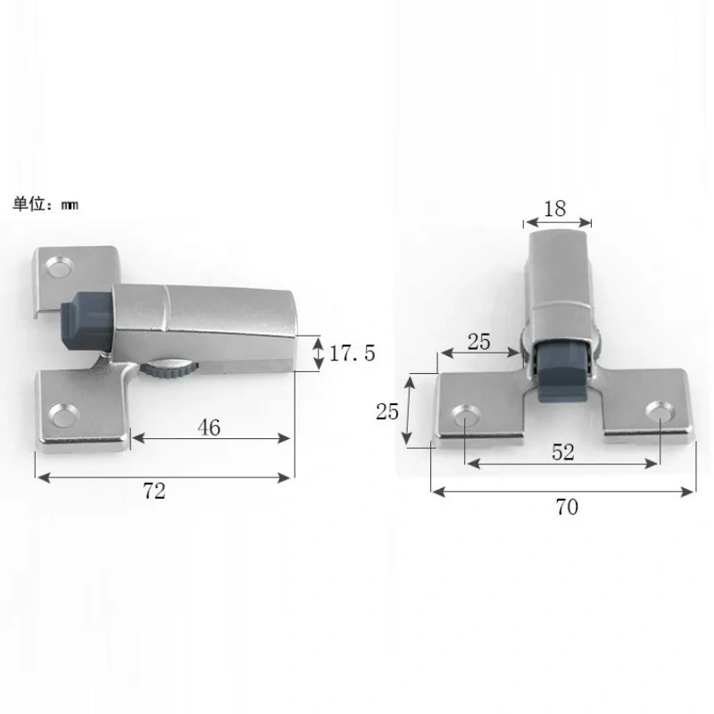 4pcs Adjustable Zinc alloy Buffer Soft Closer Damper Wooden Kitchen Cabinet Aluminum Doors Quiet Hinges buffer