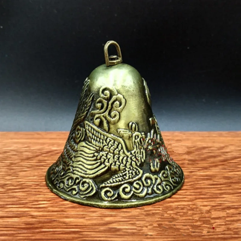 2Pcs Cow Horse Sheep Grazing Copper Bells Large Thickened Cattle Sheep Zinc Alloy Antique Bells Loud Crisp Pread Farther