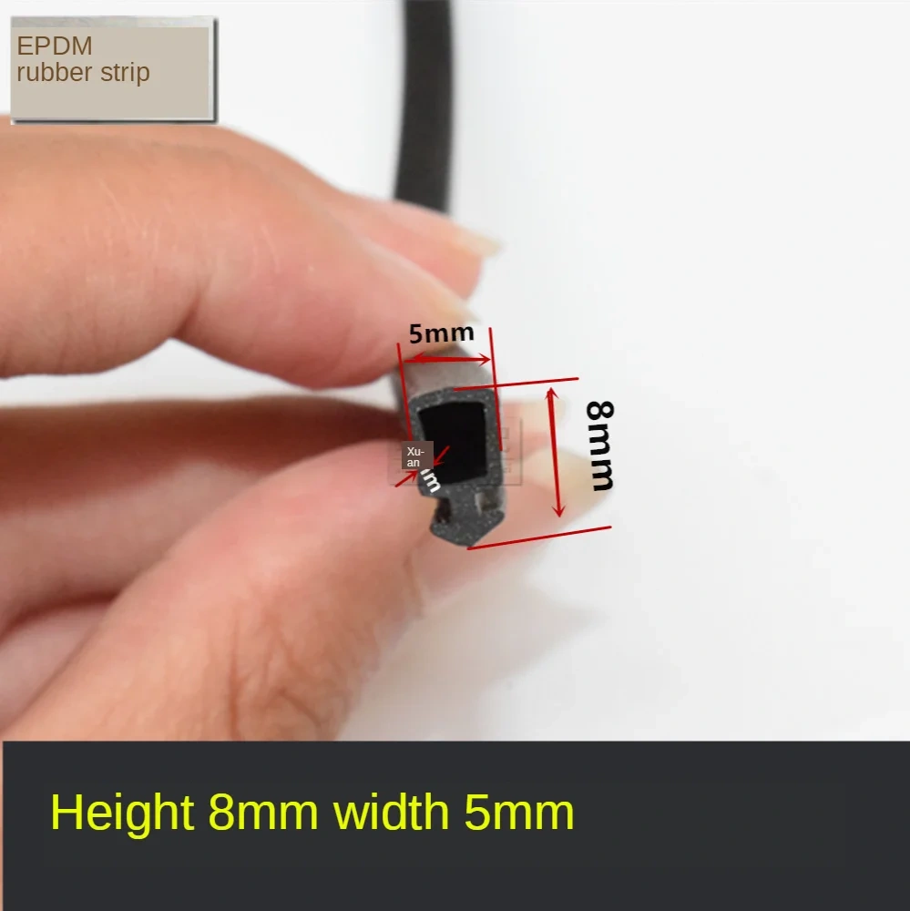 5M EPDM Seal Door and Window Rubber Strip Window Waterproof Article Sound Deadening Strip